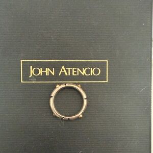 John Atencio tiny sterling and Gold Ring 4